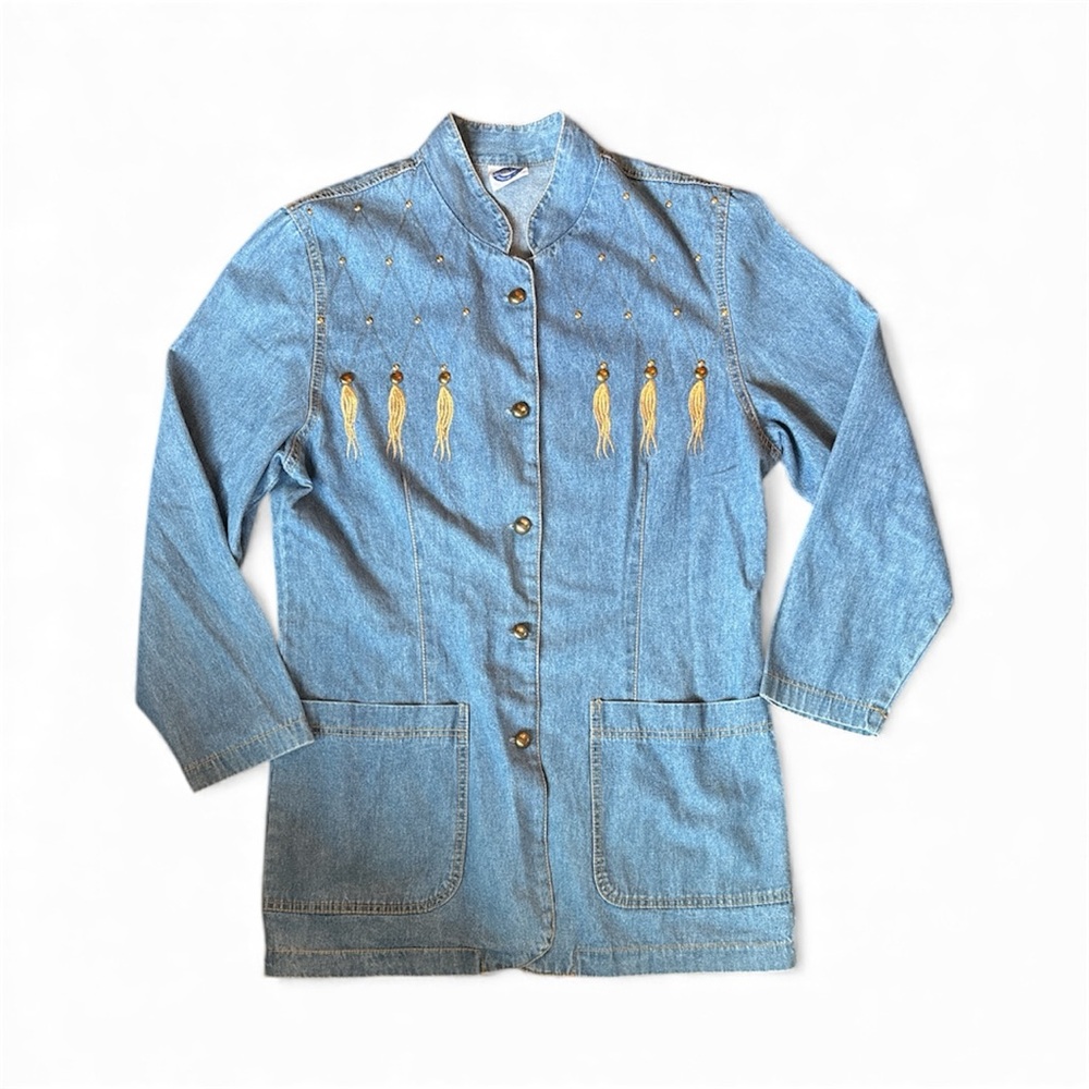 Vintage Embroidered Denim Shacket Women’s 10/Medium